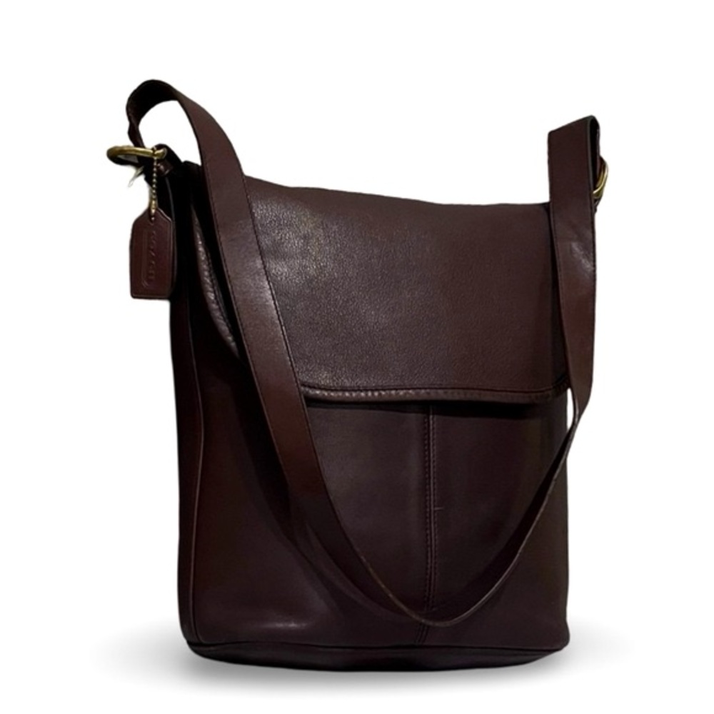 Coach Vintage Dark Brown Leather Whitney Shoulder Bag - Picture 2 of 8